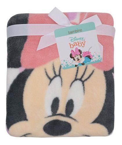 Frazada Coral Bambino  Minnie Puntos Blanco-1