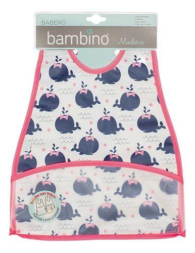 Babero Impermeable Peva Ballenas-3