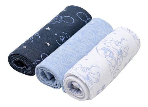 Set 3   Tutitos Suavecitos Bambino  Mickey Lineal Azul-2