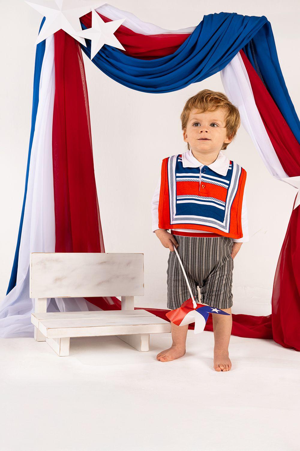 Enterito Bambino Huaso Blanco Niño 0-24 Meses-3