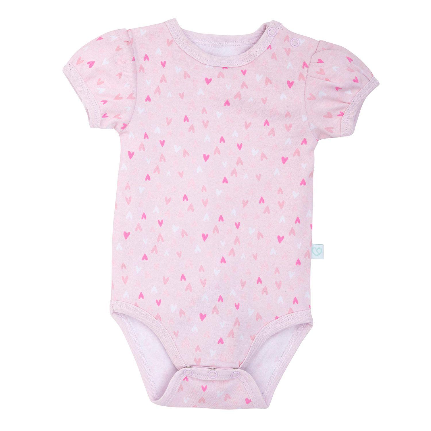 Set 2 Bodys Manga Corta Rosado Princesa Niña 9 - 12 Meses-3