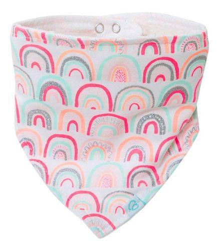Set 2 Piezas Babero Bandana Bambino  Arcoiris Gris-2