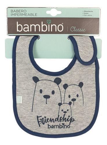 Babero Toalla Impermeable Tres Osos Friendship-1