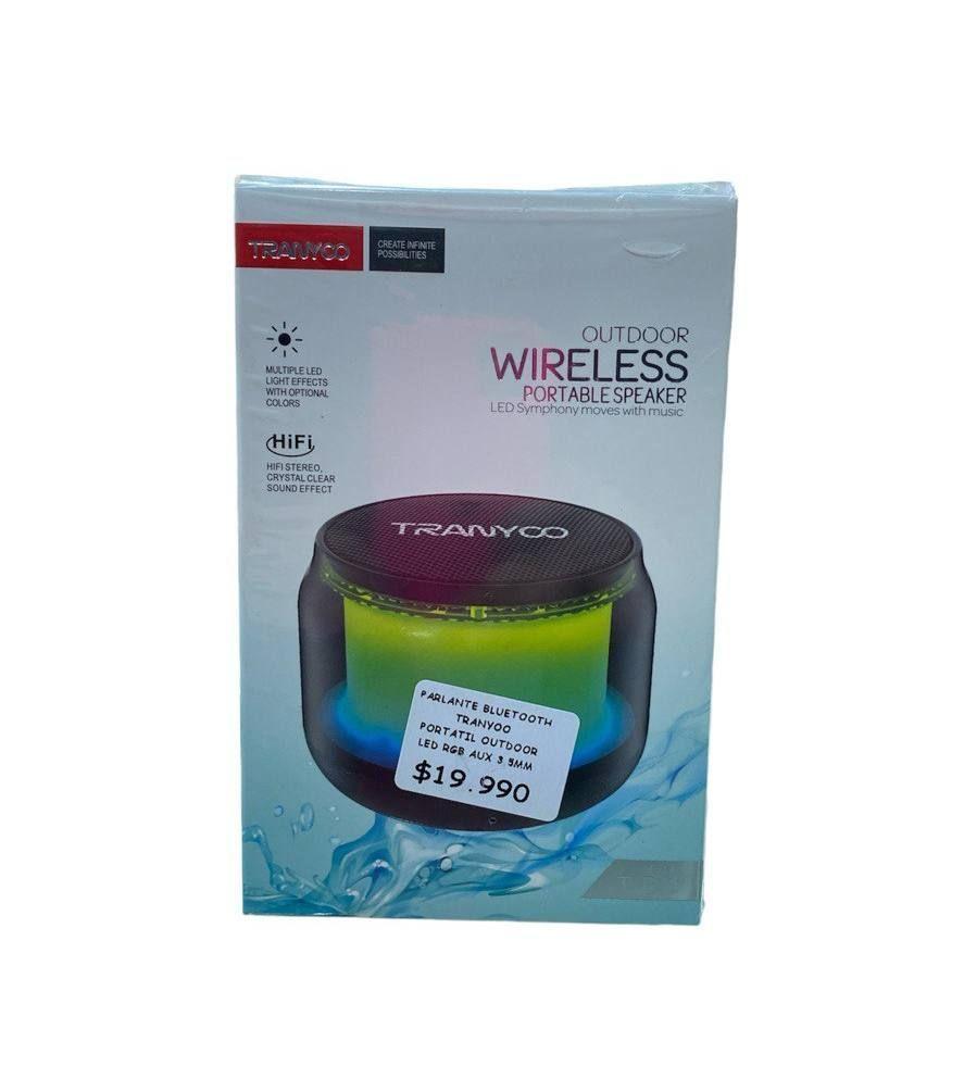 PARLANTE NEGRO BLUETOOTH TRANYOO T-B11 CON LUCES-1