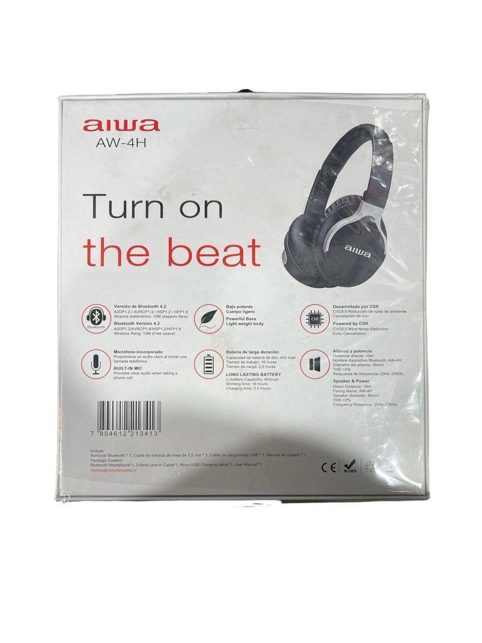 Audifonos inalambricos AIWA modelo AW-4H-1