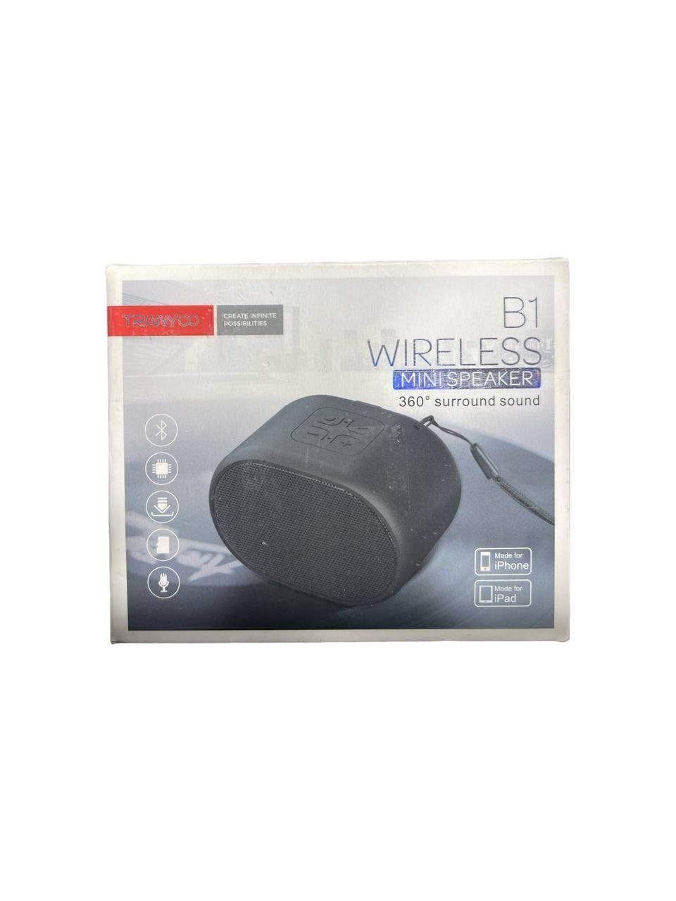 PARLANTE NEGRO BLUETOOTH TRANYOO MODELO B1 MINI-0