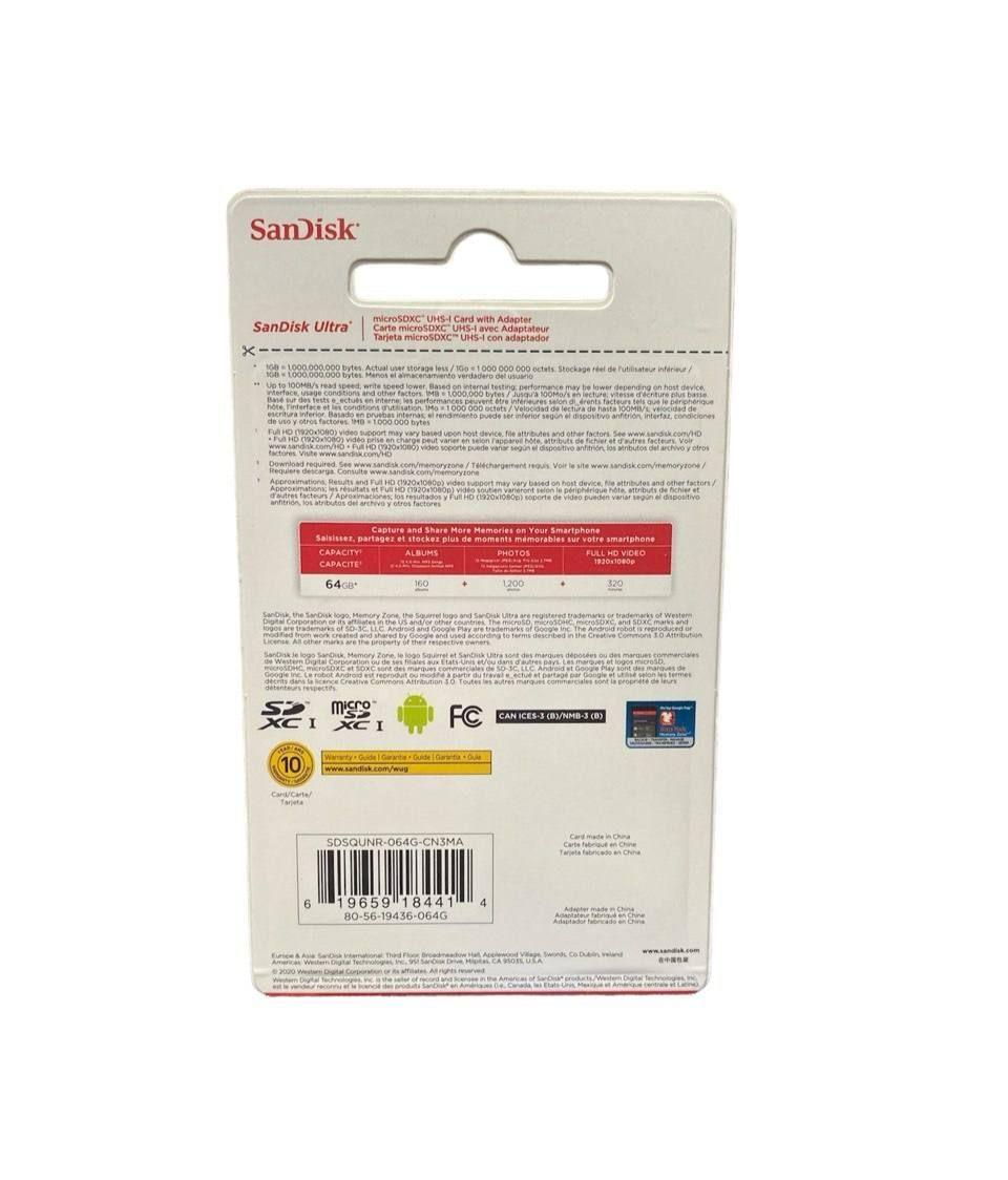 MICRO SD SANDISK ULTRA 64GB -2