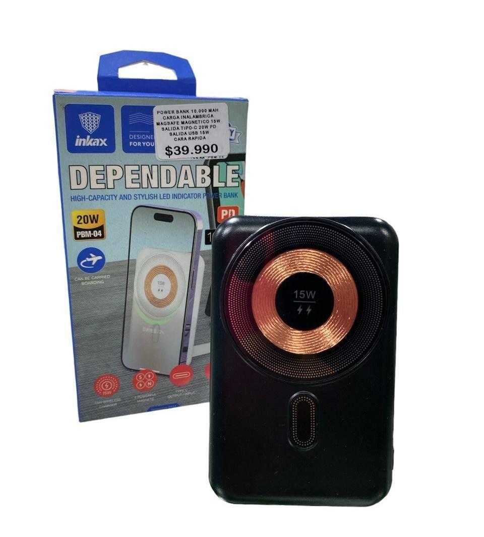 POWER BANK INKAX DE 10.000mAh CON CARGA INALAMBRICA PD 20W-0