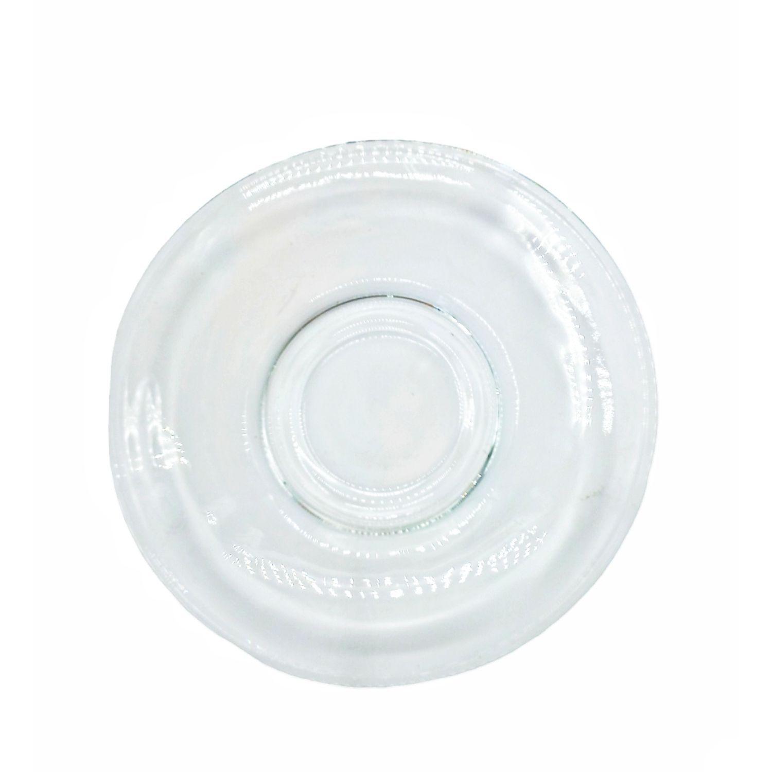 Platillo plato de vidrio para taza mug 17cm pack 6 pcs-1