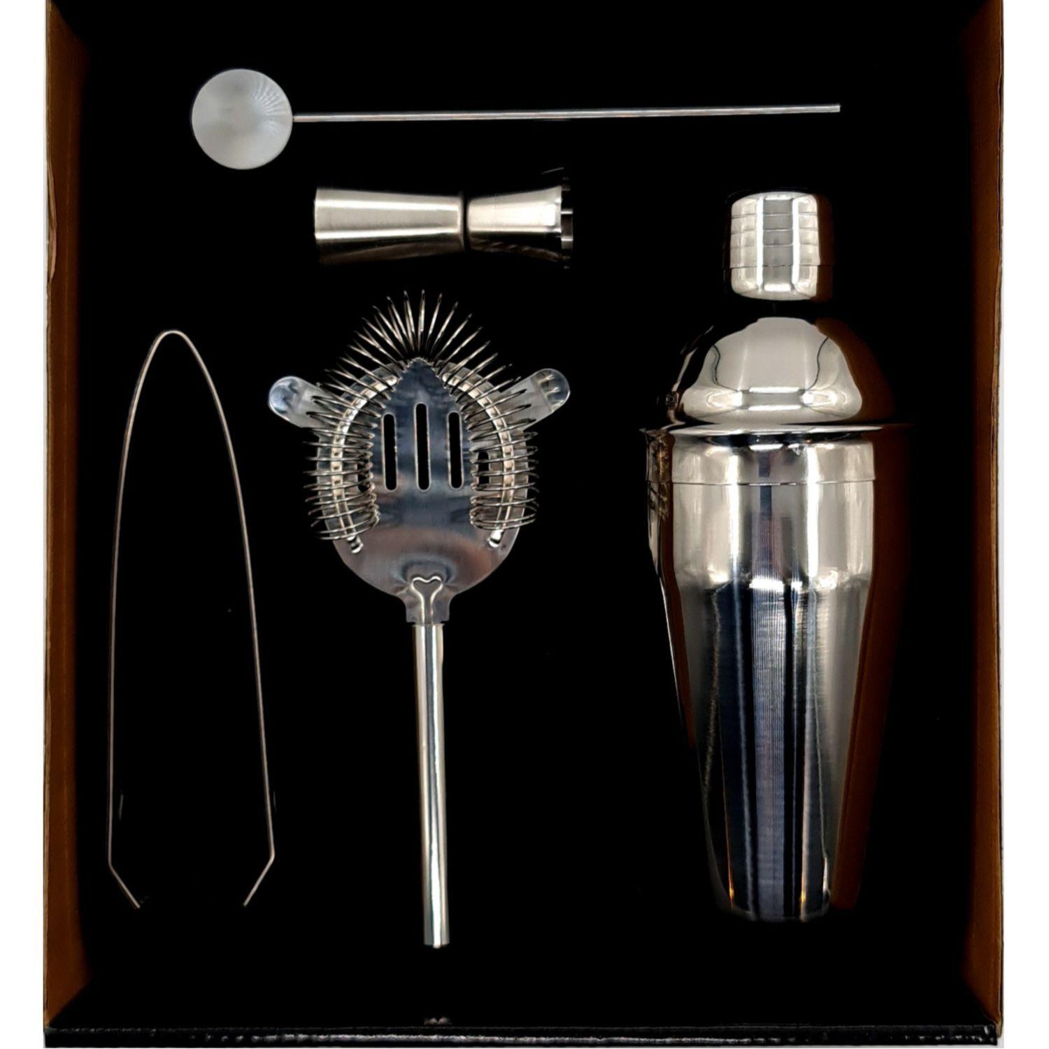 Coctelera pinzas batidor acero inox 21cm set 7pcs-2