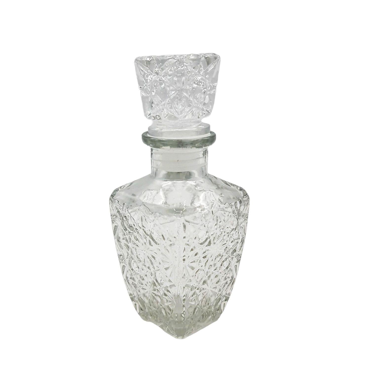 Botella Vidrio Vodka Whisky 250ml 17cm Alto Rectangular-0