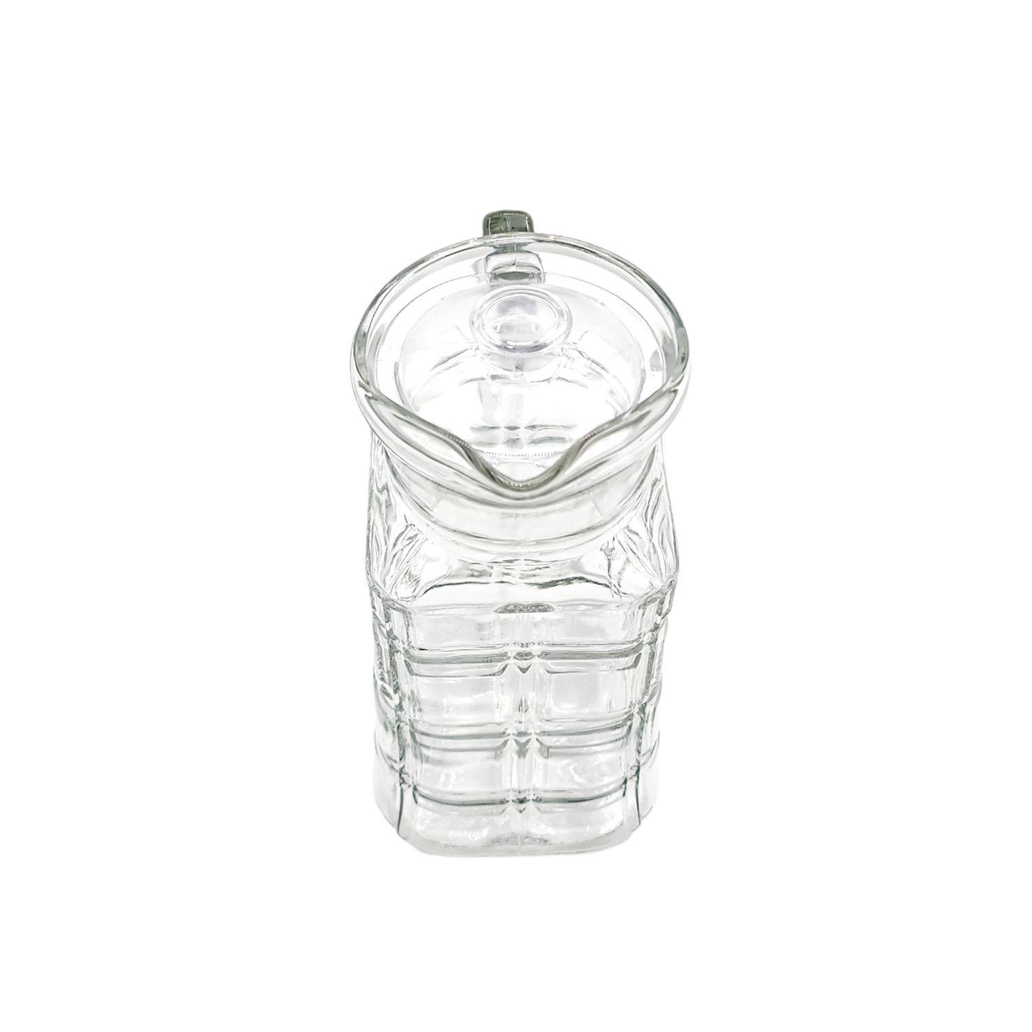 Jarra de vidrio con tapa 1.8 lts 25cm altura-1