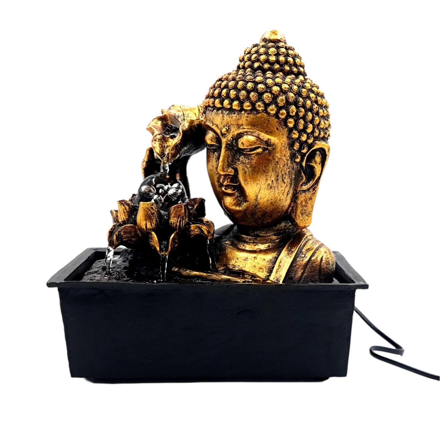Fuente de Agua Pileta Cascada Buda  29Cm Alto-0