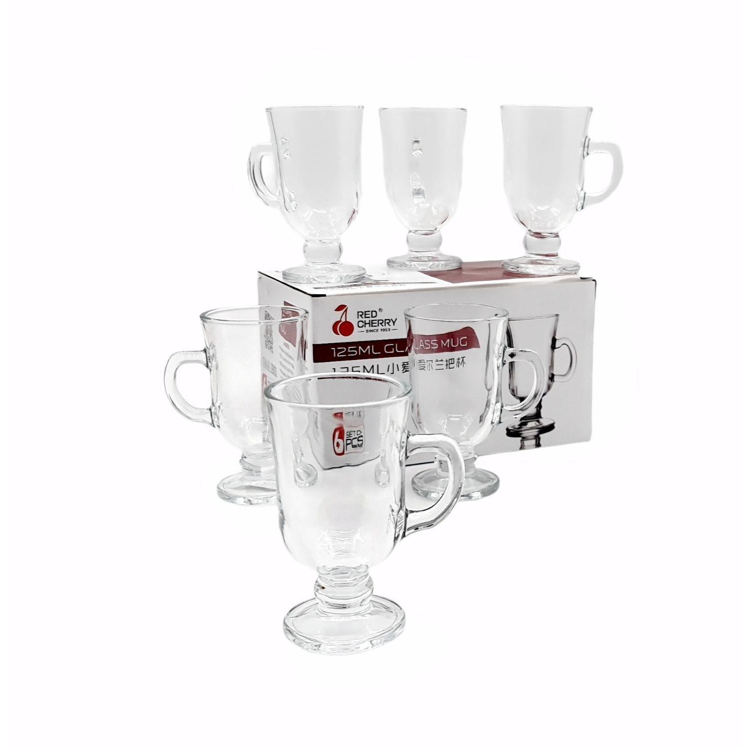 Tazas Capuchinno Vidrio Para Cafe Set 6 Pzas 125Ml-1