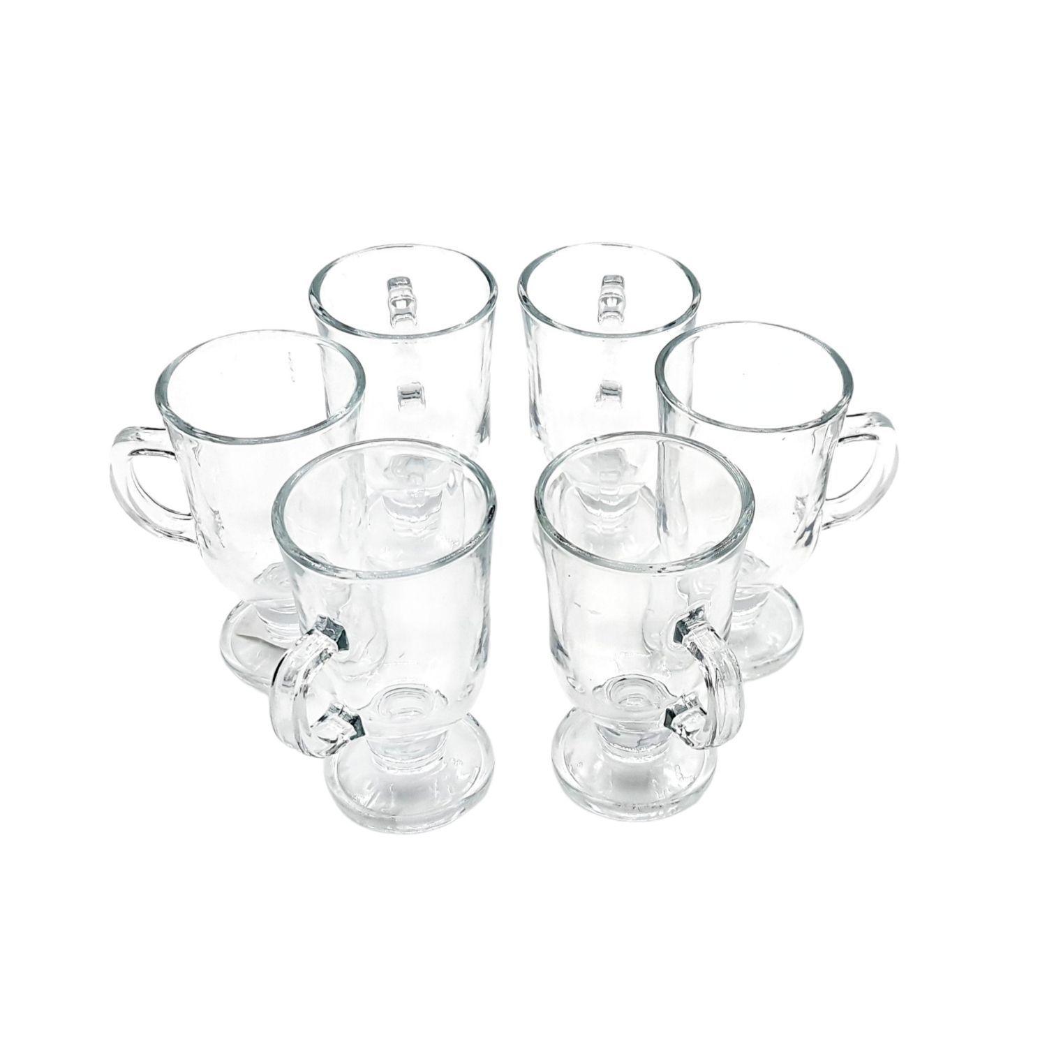 Tazas Capuchinno Vidrio Para Cafe Set 6 Pzas 125Ml-2