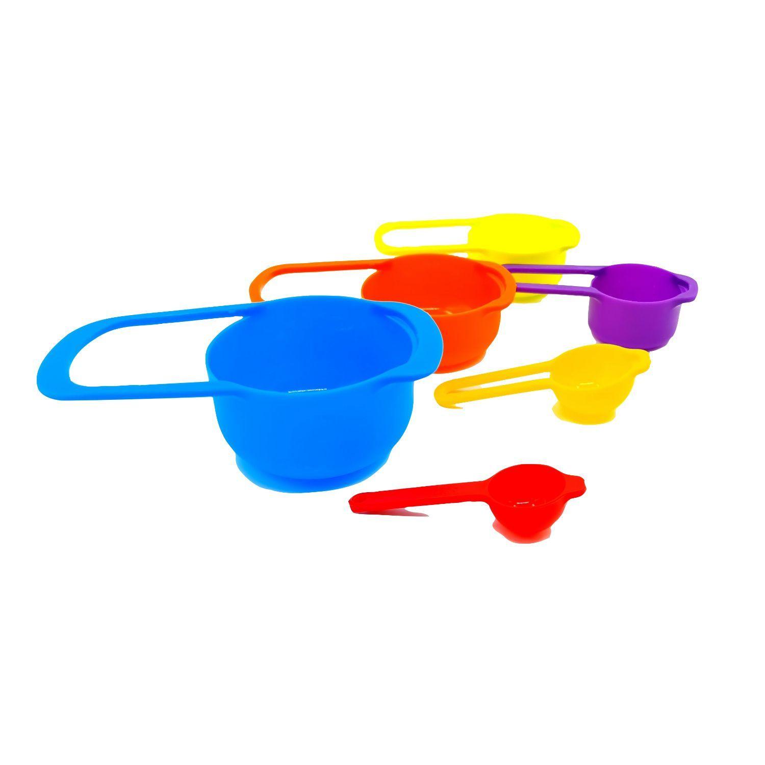 Tazas Medidoras Reposteria Set 6 Piezas Plasticas-0