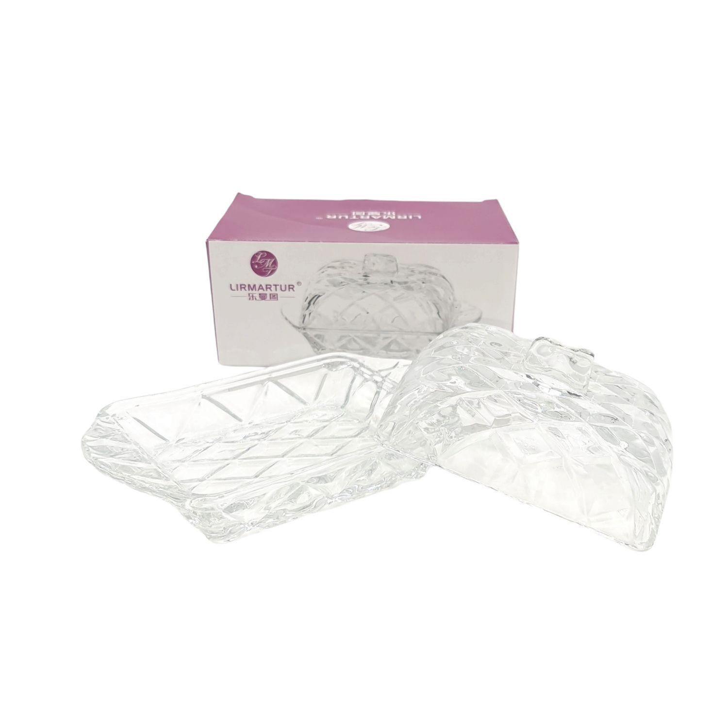 Mantequillero mermeladero vidrio 17x10x8cm-2