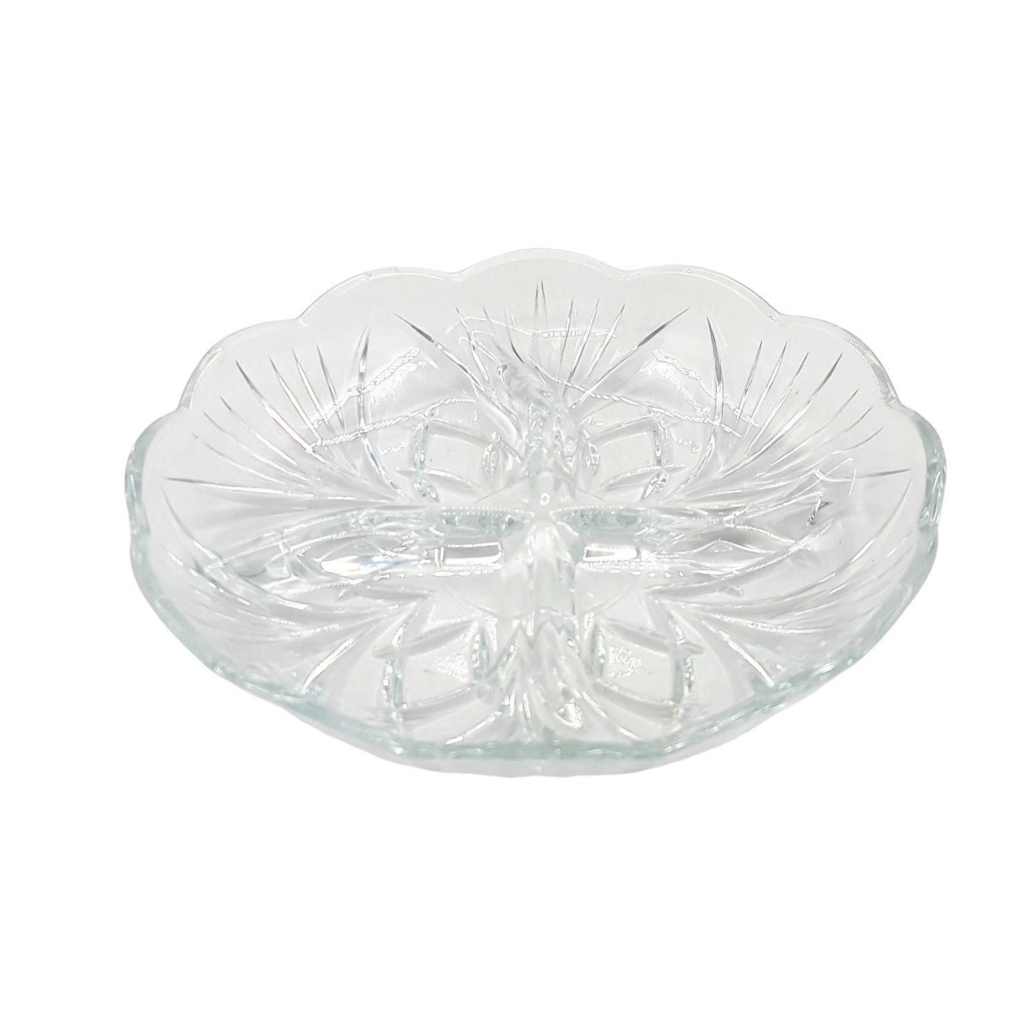 Plato fuente cocktail vidrio 18X18X4Cm-0