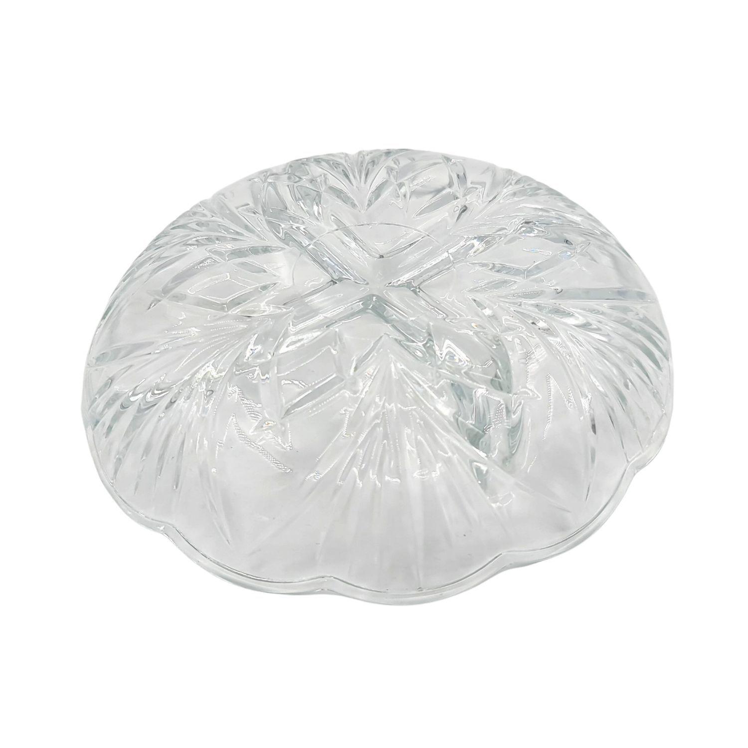 Plato fuente cocktail vidrio 18X18X4Cm-2