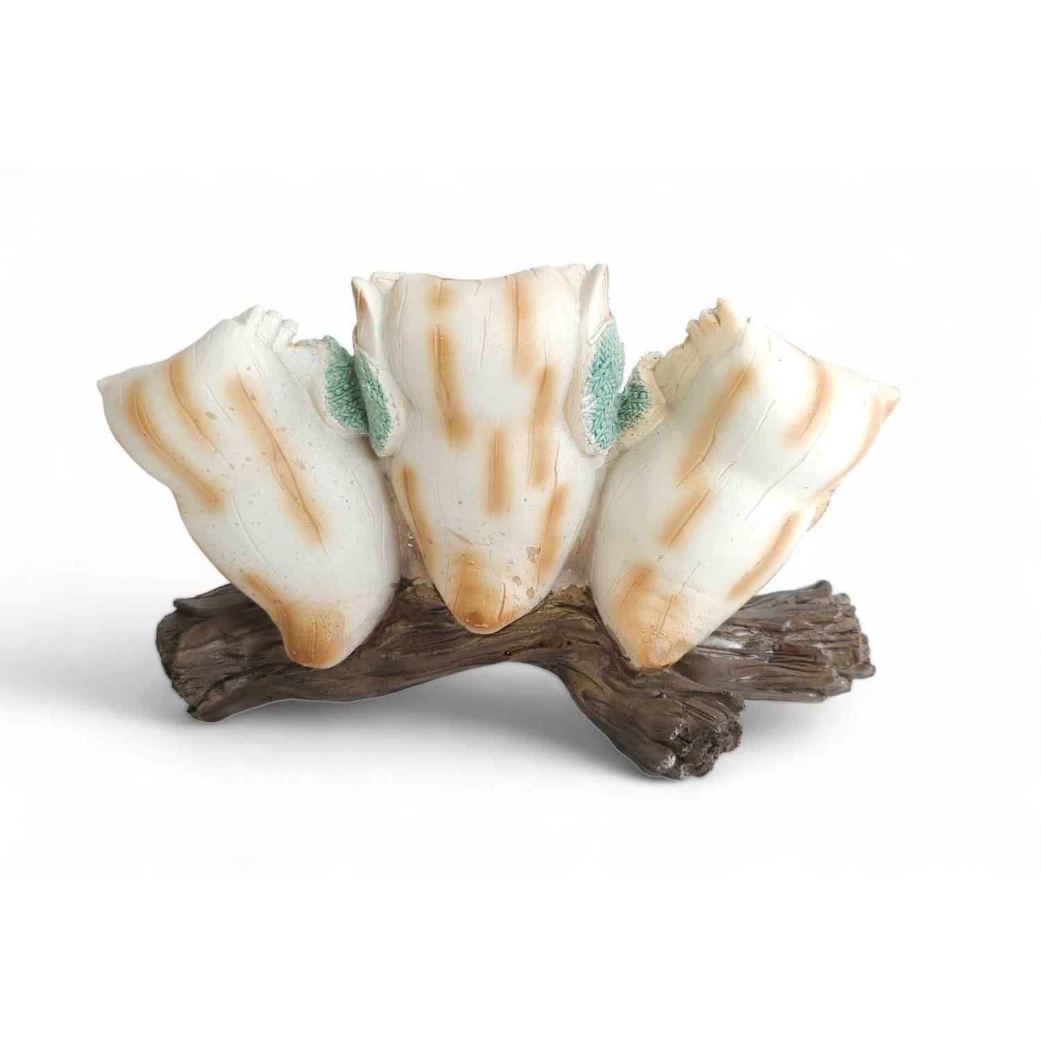 Buhos sordo ciego mudo sabios figura decorativa-1