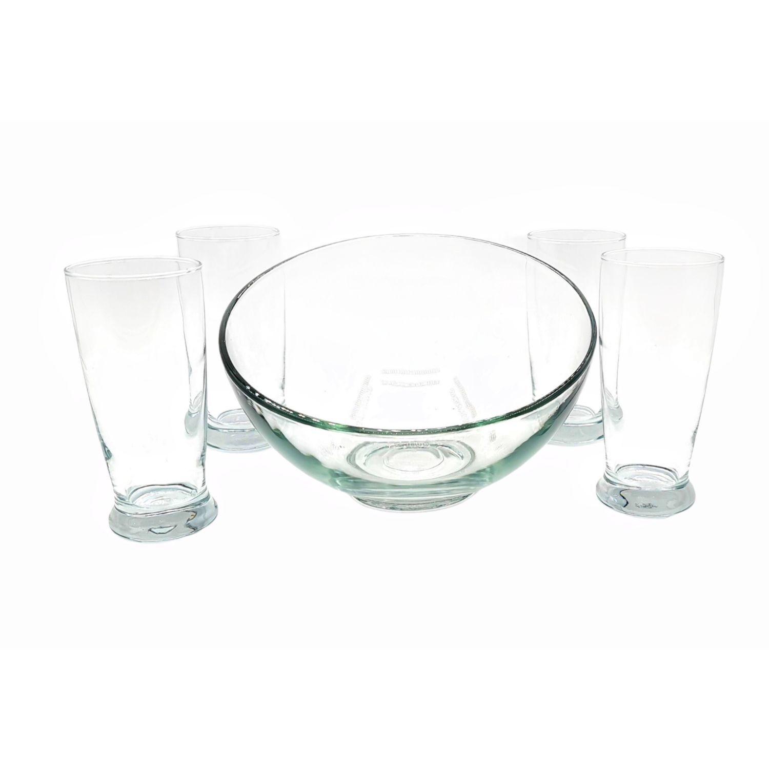 Vasos y bowl set 5 piezas vidrio cocktail-1