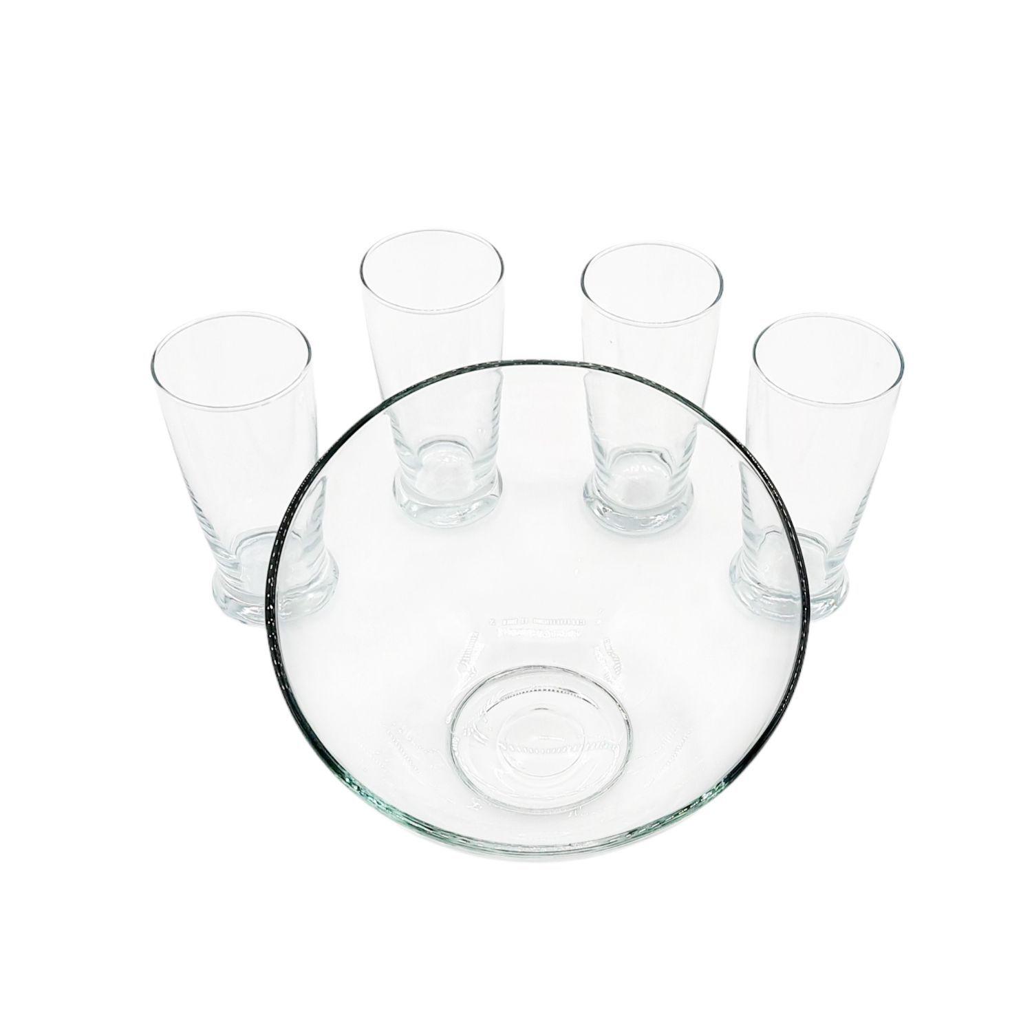 Vasos y bowl set 5 piezas vidrio cocktail-2