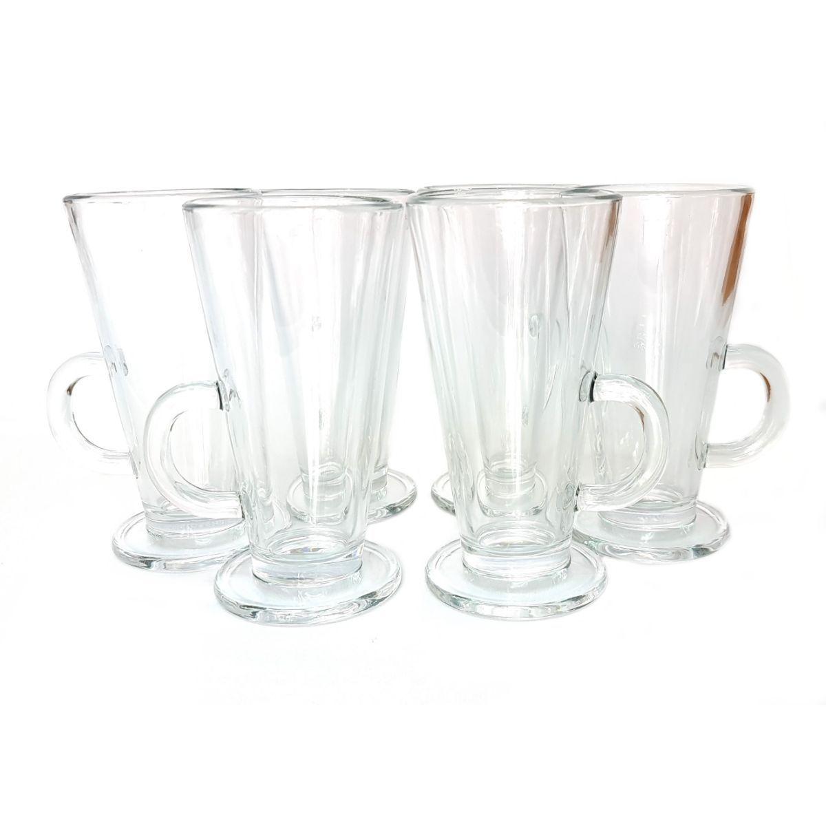 Tazas de vidrio para cafe capuchinno 6 Pzas 230ml-2