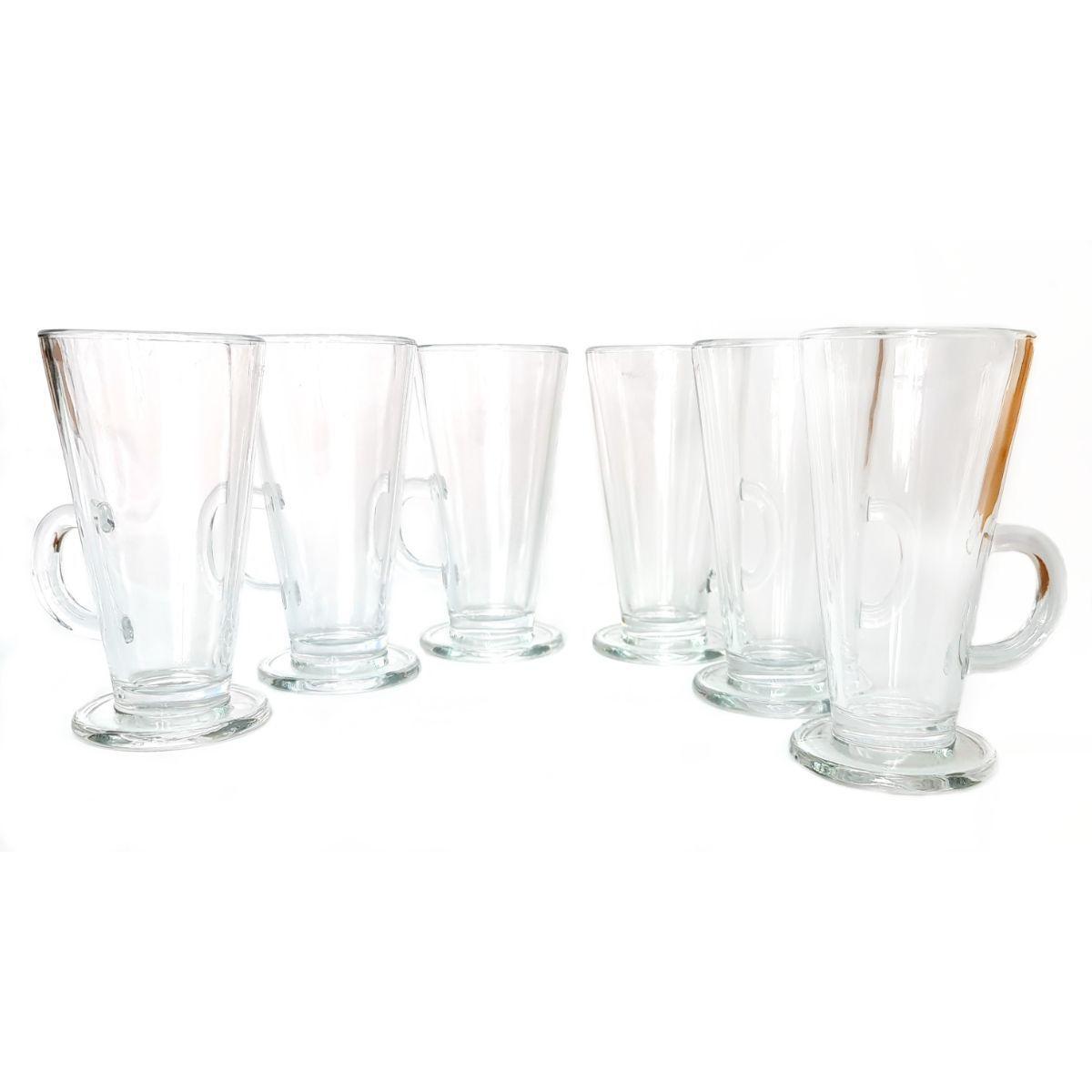 Tazas de vidrio para cafe capuchinno 6 Pzas 230ml-3