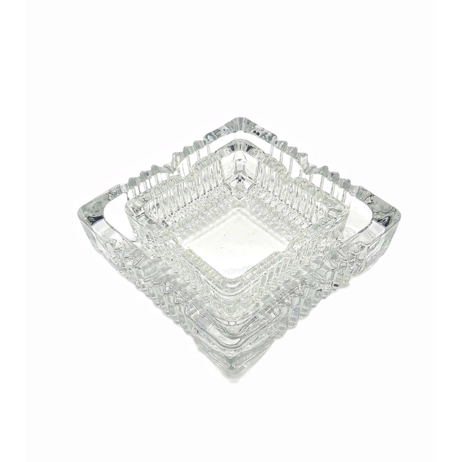 Cenicero Set 2 Piezas Vidrio 15Cm Y 10Cm Ancho-1