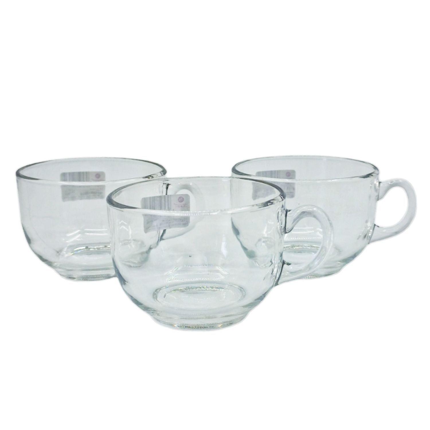 Tazas vidrio café capuchinno set 3 pcs 205ml-2