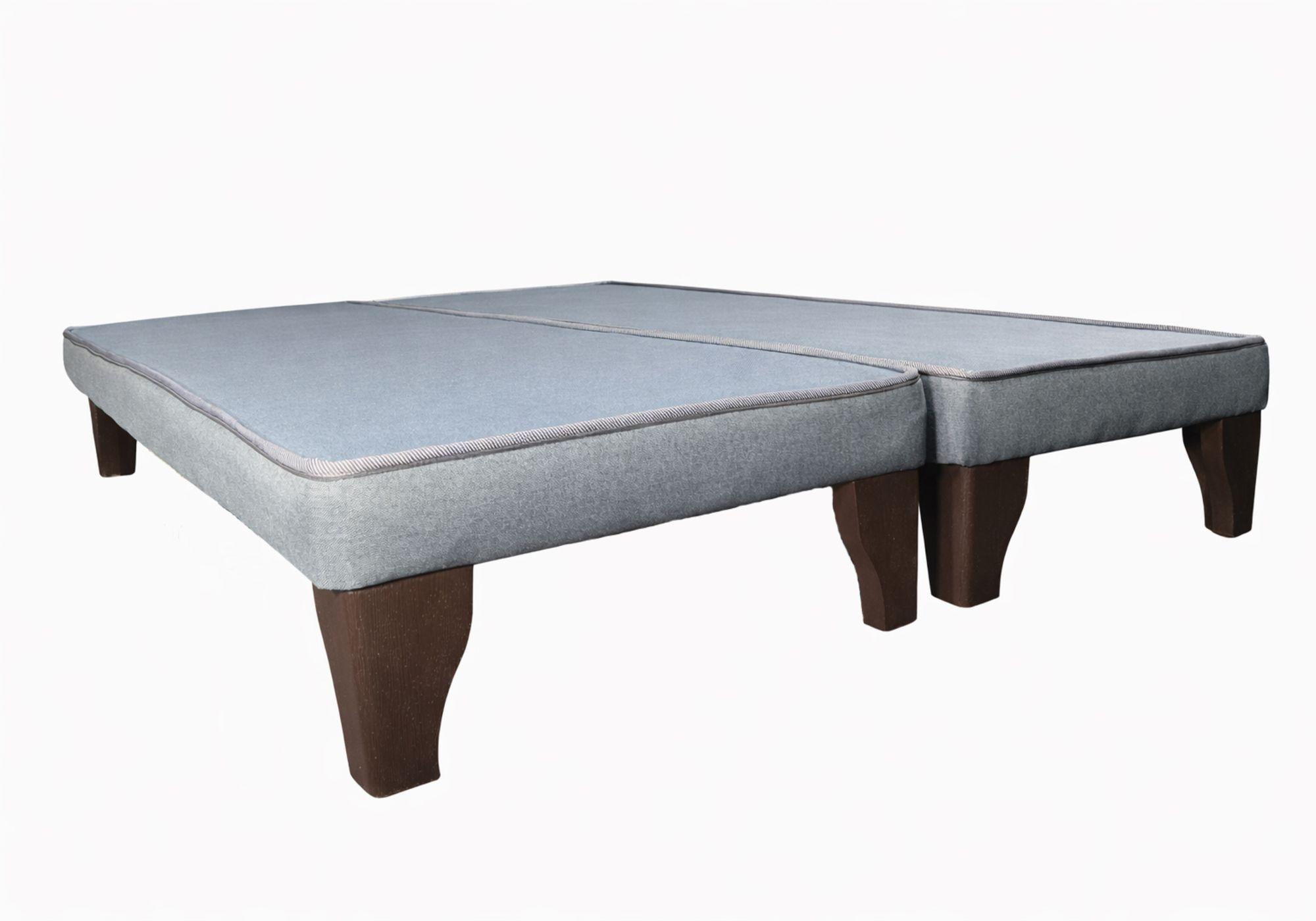 Base de Cama 2 Plazas Europea Lino Gris Ribet-0