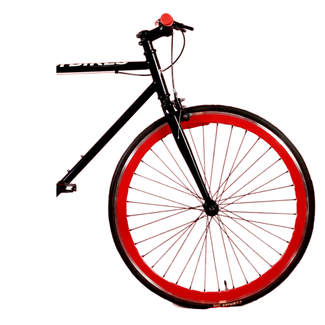 Bicicleta Fixie black and red-1