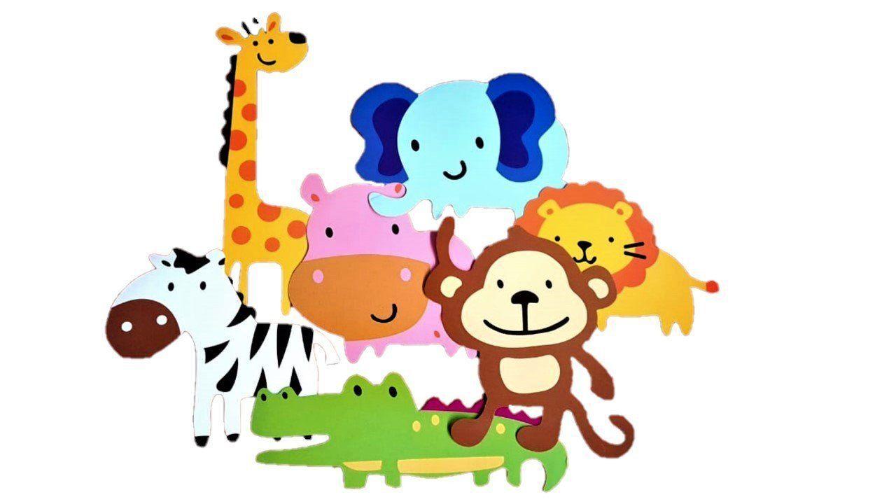 SET 35 RECORTES DE ANIMALES DE SAFARI-1