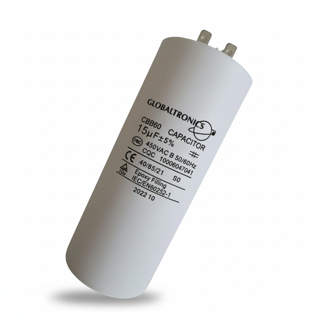 CONDENSADOR | CAPACITOR PERMANENTE CON TERMINALES | 15 UF | 450VAC | 50/60 HZ-2