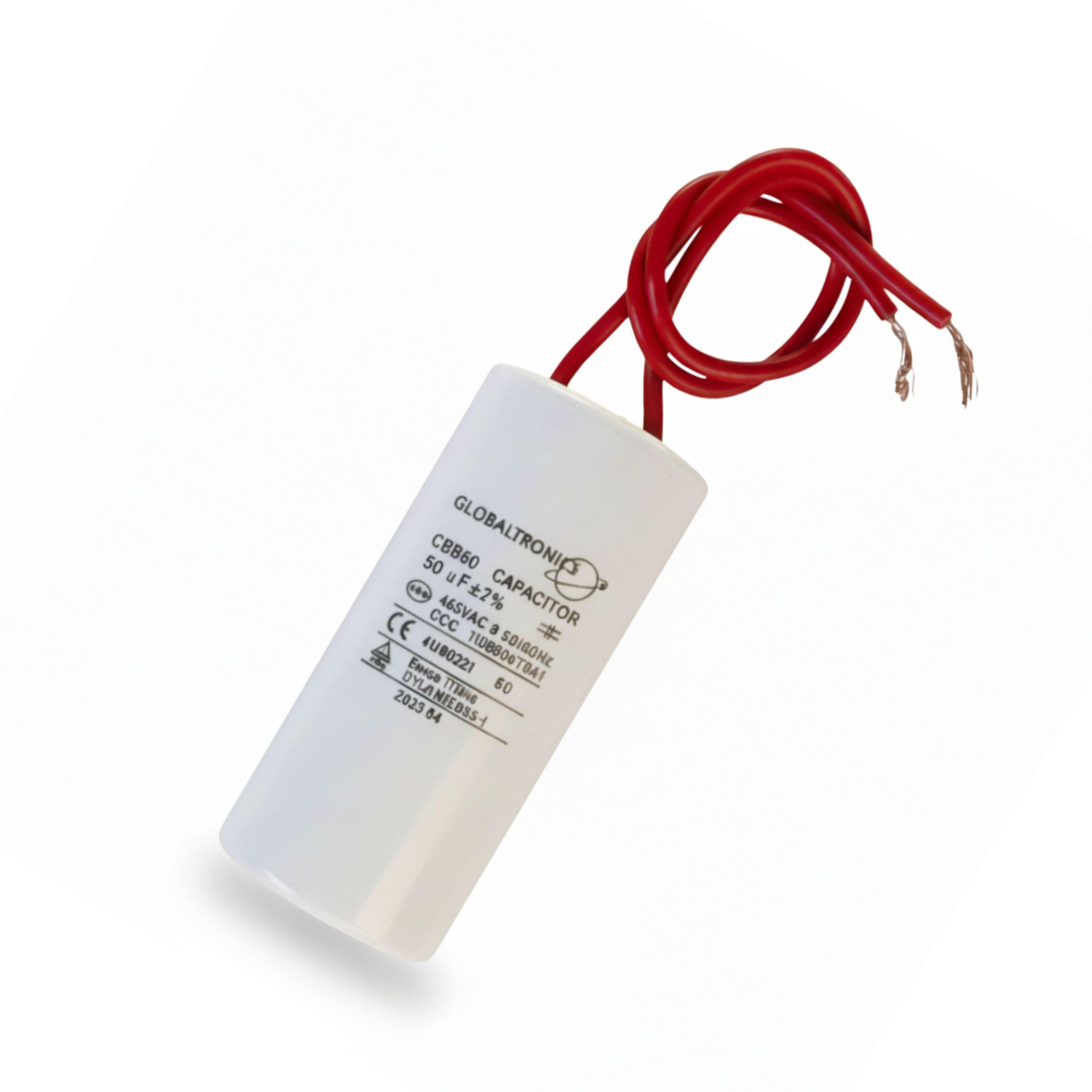 CONDENSADOR | CAPACITOR PERMANENTE CON CABLE | 50 UF | 450VAC | 50/60 HZ-2