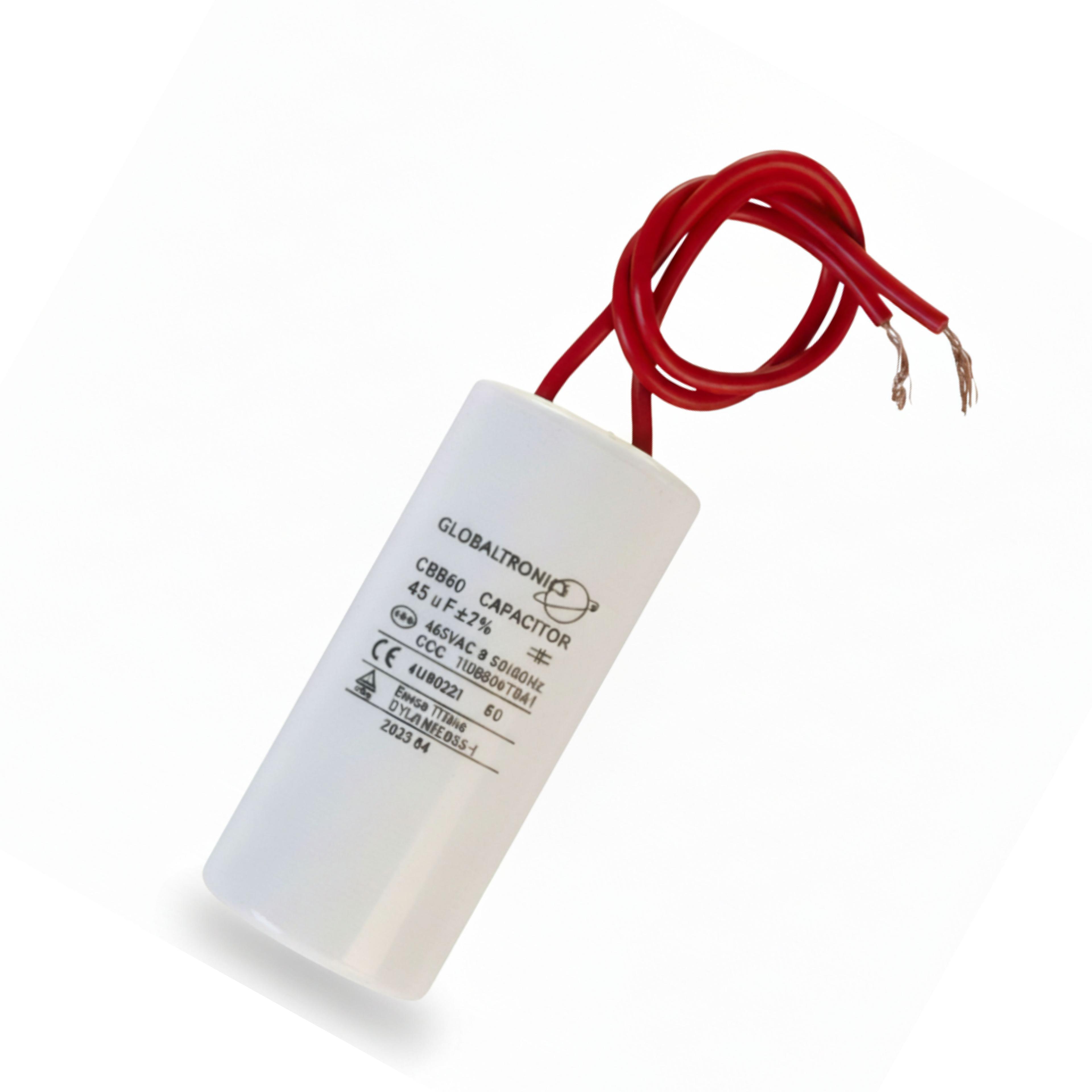 CONDENSADOR | CAPACITOR PERMANENTE CON CABLE | 45 UF | 450VAC | 50/60 HZ-2