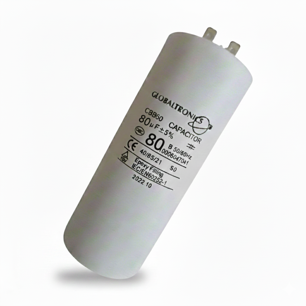 CONDENSADOR | CAPACITOR PERMANENTE CON TERMINALES | 80 UF | 450VAC | 50/60 HZ-2