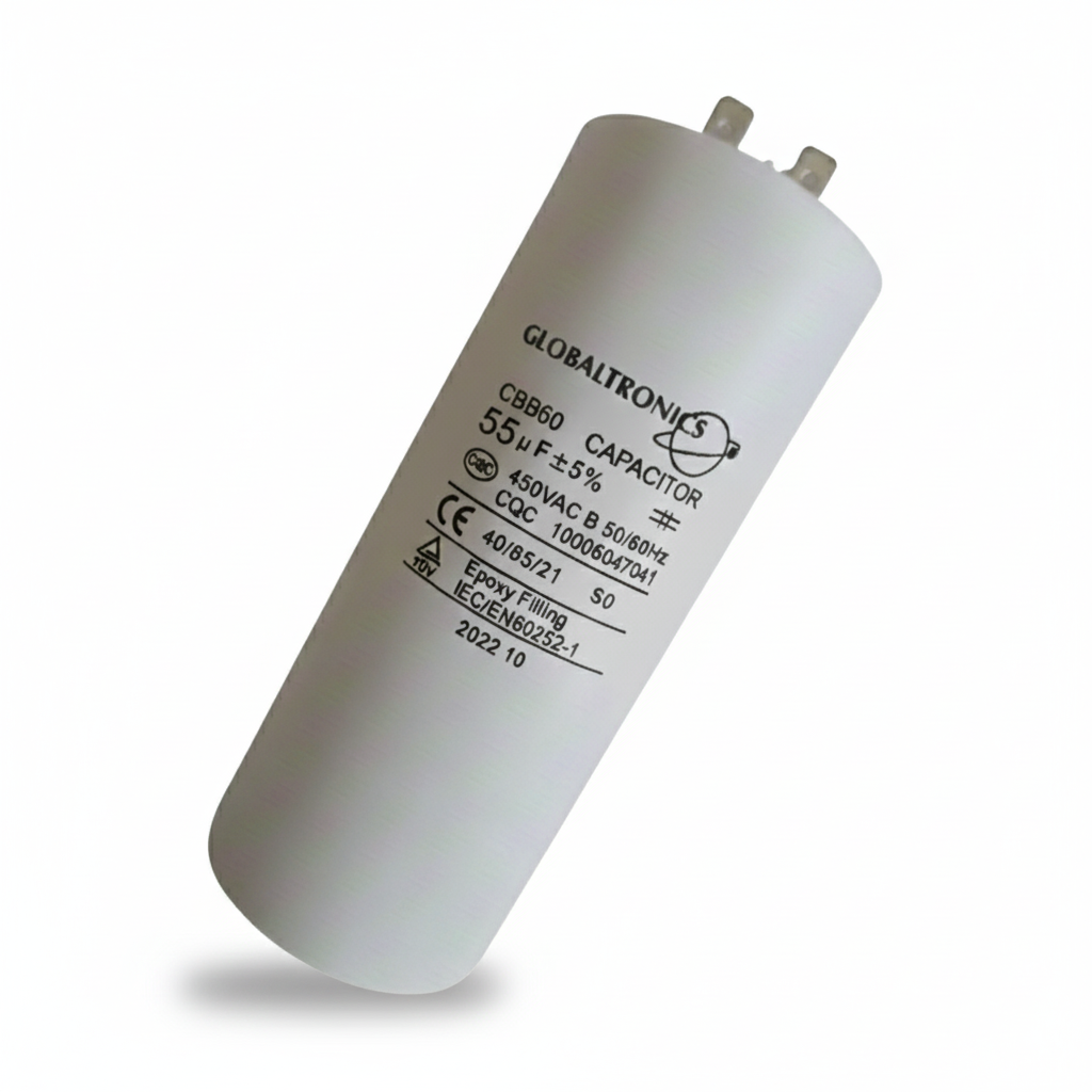 CONDENSADOR | CAPACITOR PERMANENTE CON TERMINALES | 55 UF | 450VAC | 50/60 HZ-2