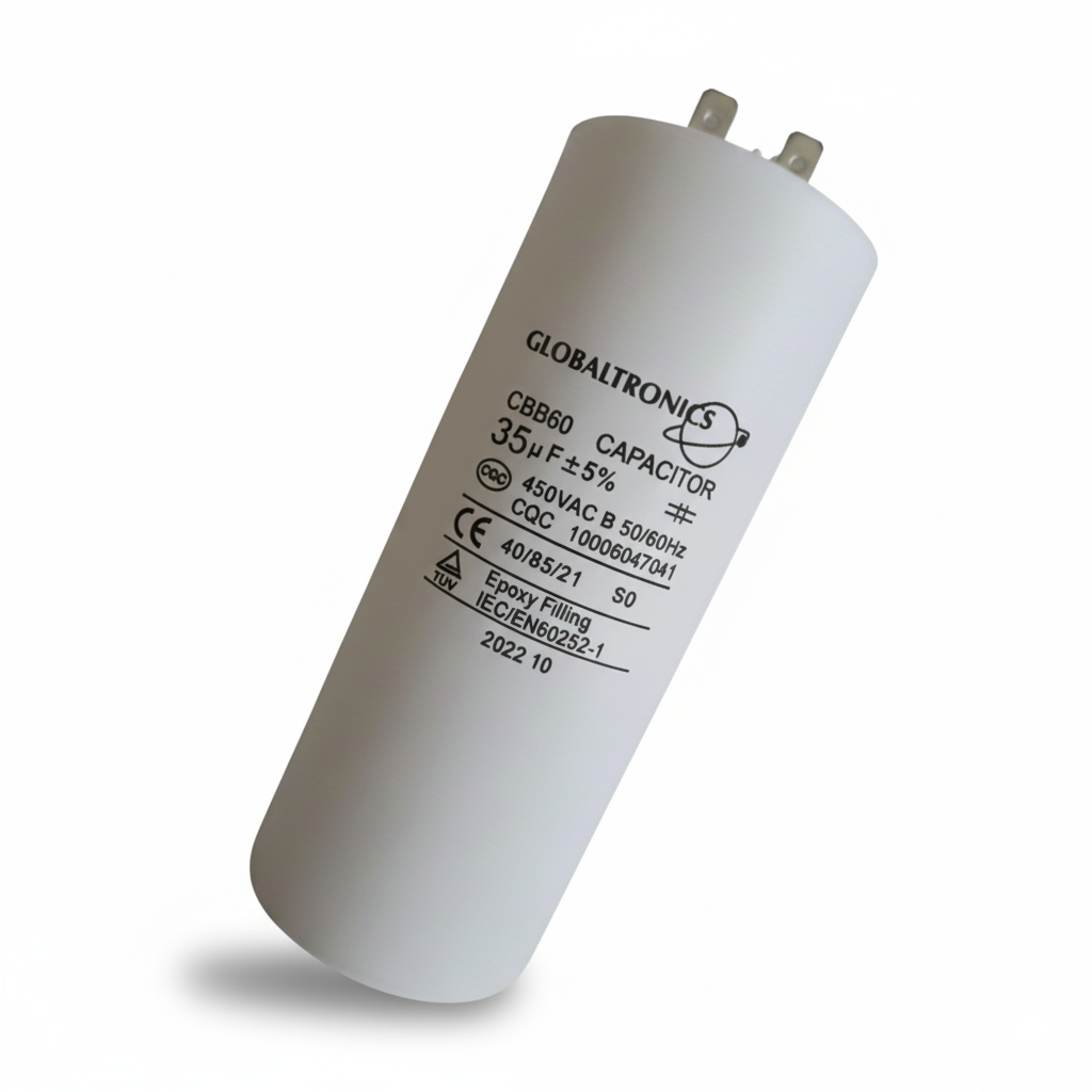 CONDENSADOR | CAPACITOR PERMANENTE CON TERMINALES | 35 UF | 450VAC | 50/60 HZ-2