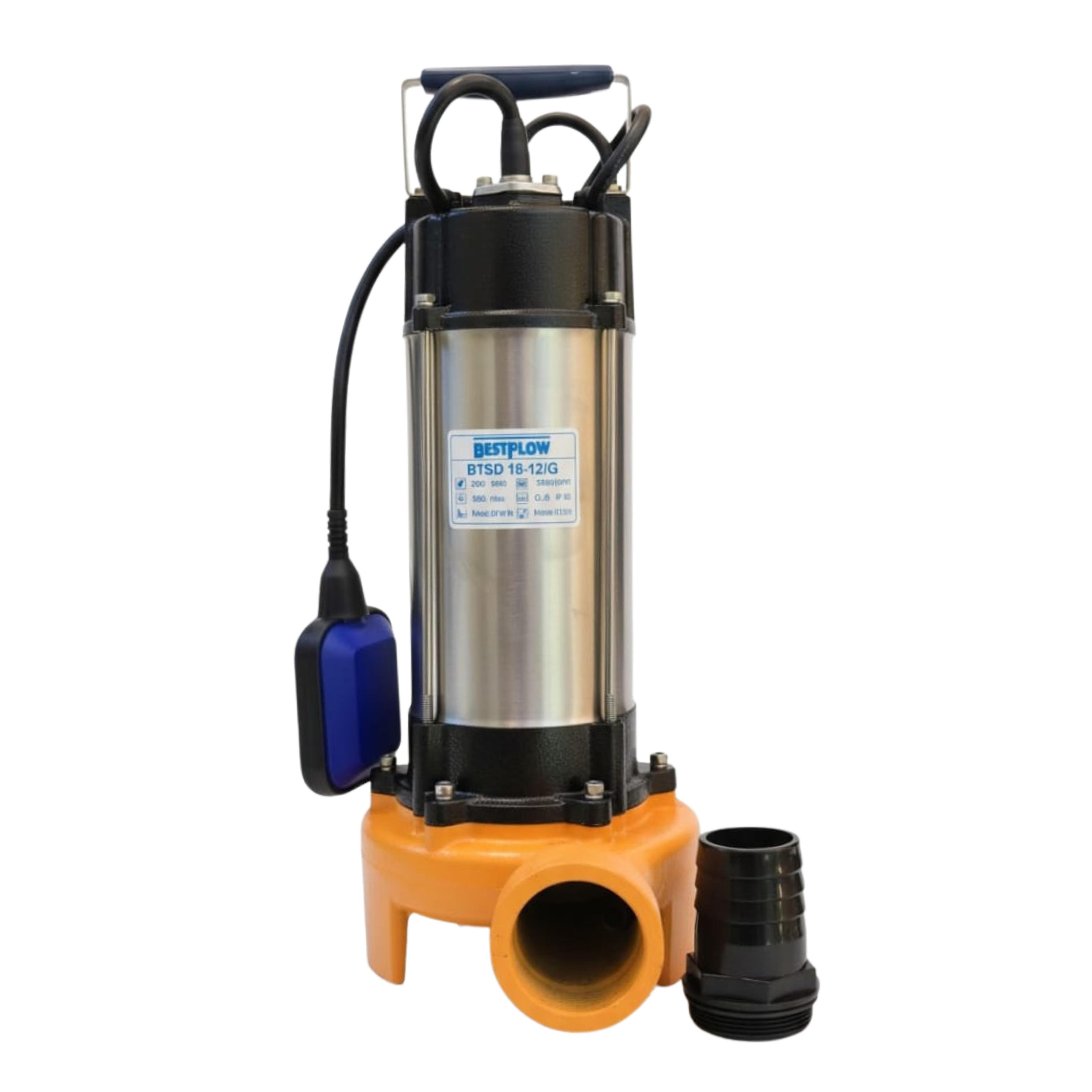 Bomba Sumergible Trituradora 2 HP Aguas Sucias Bestflow 220V D/ HORIZONTAL-5