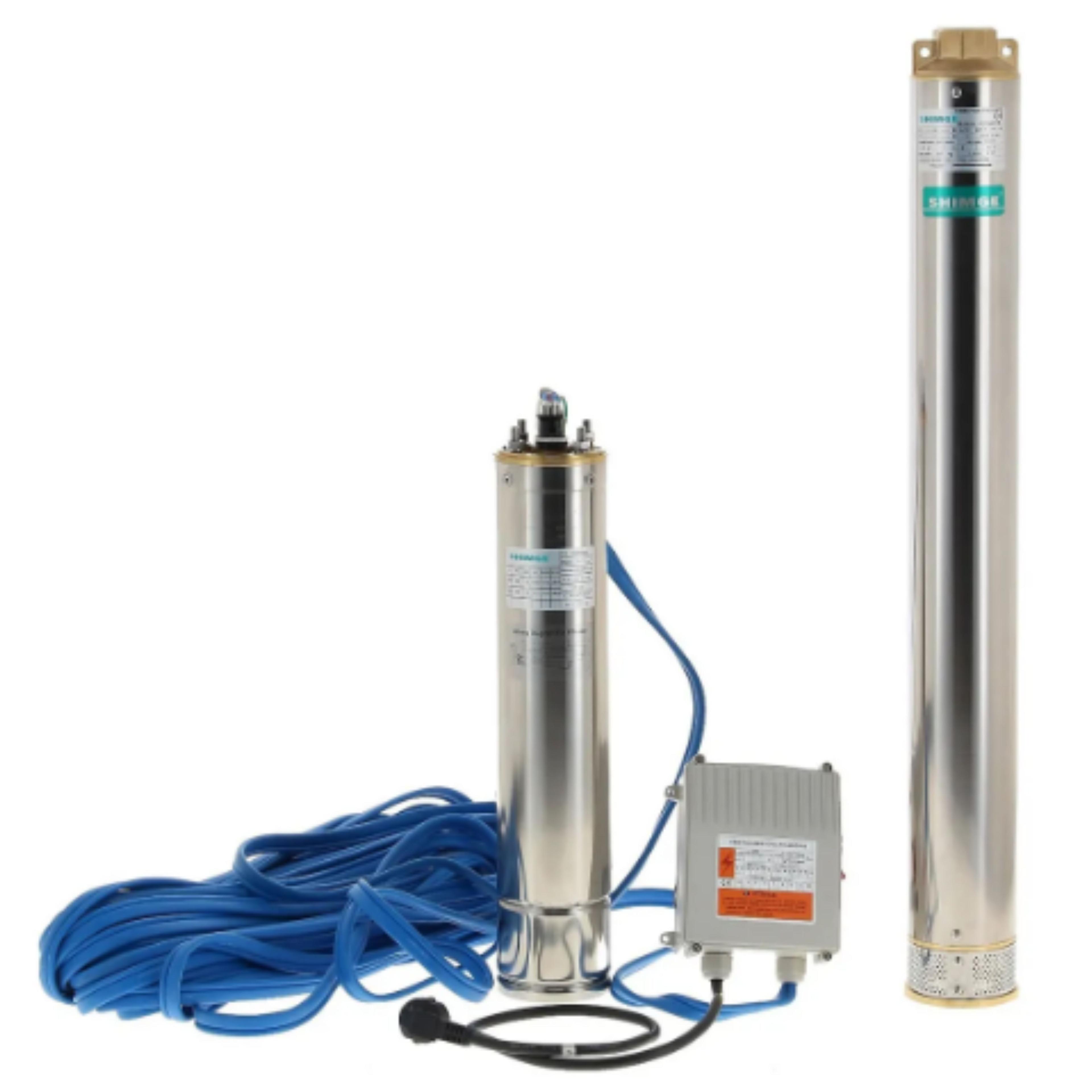 BOMBA SUMERGIBLE POZO PROFUNDO SHIMGE 4' 4SGM8/18 3 HP | TABLERO + CABLE 20M-2