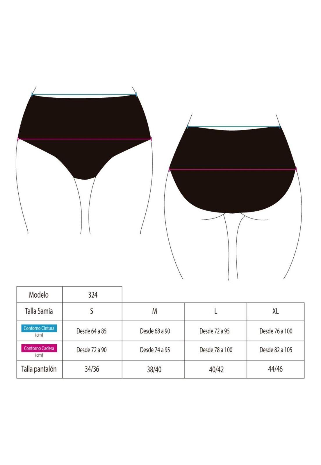 Bikini calzón con amarra estampado brillante rojo-2