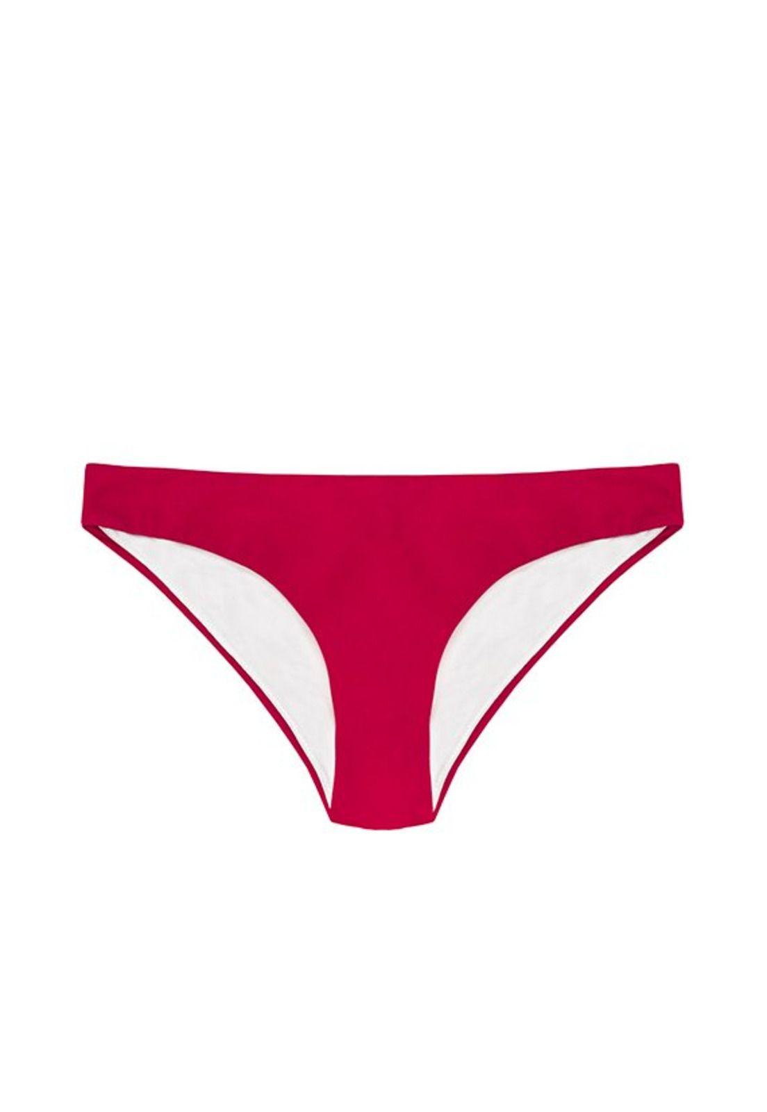 Bikini calzón clásico con pinza color sandia-0