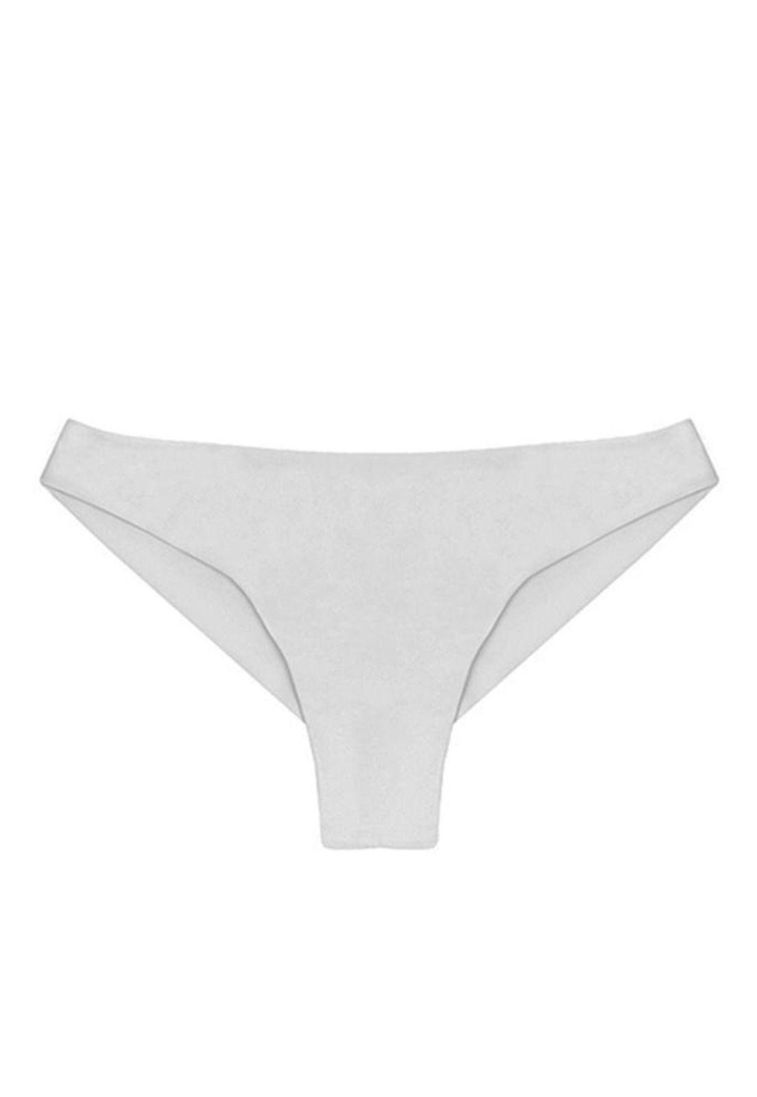 Bikini calzón tanga costura invisible blanco-0