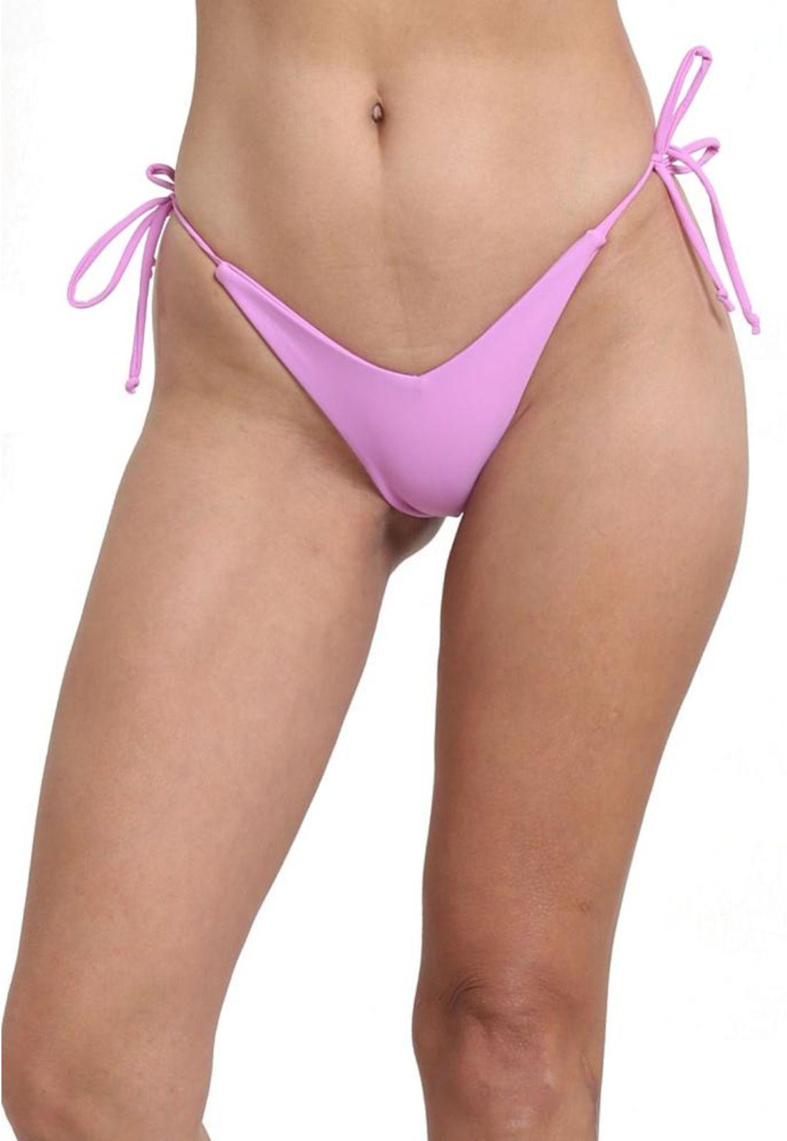Micro bikini Colaless con amarras lila-0