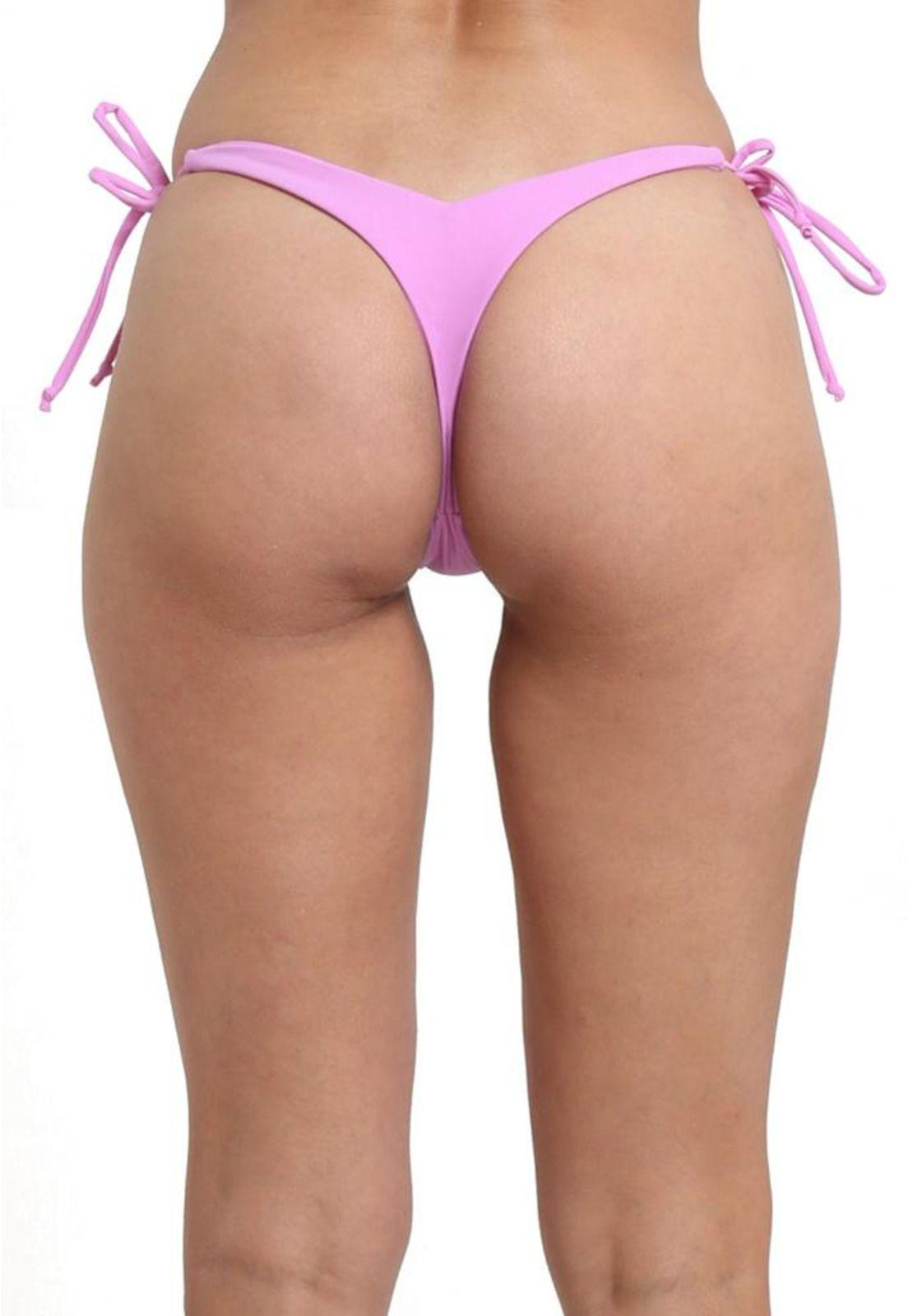 Micro bikini Colaless con amarras lila-1