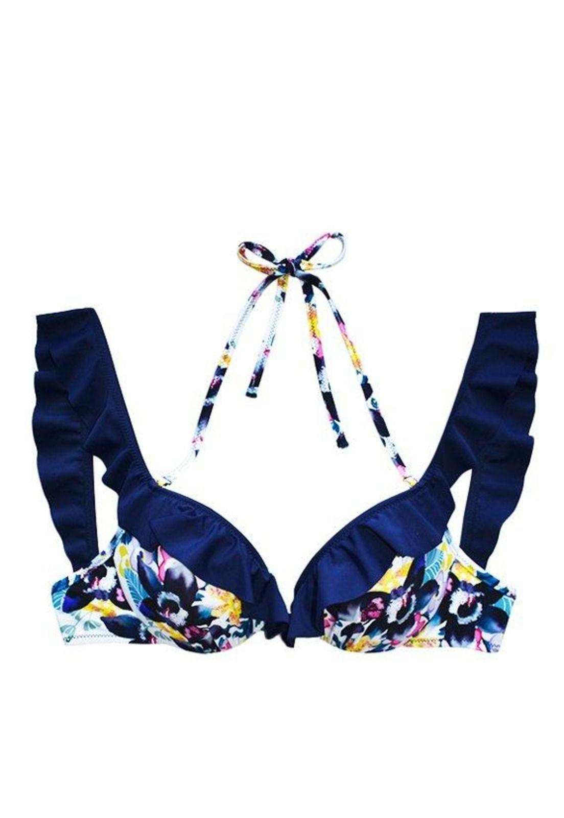 Bikini vuelos estampado negro-2