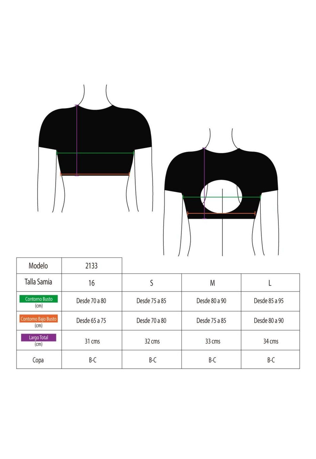 Bikini estilo crop top negro-3