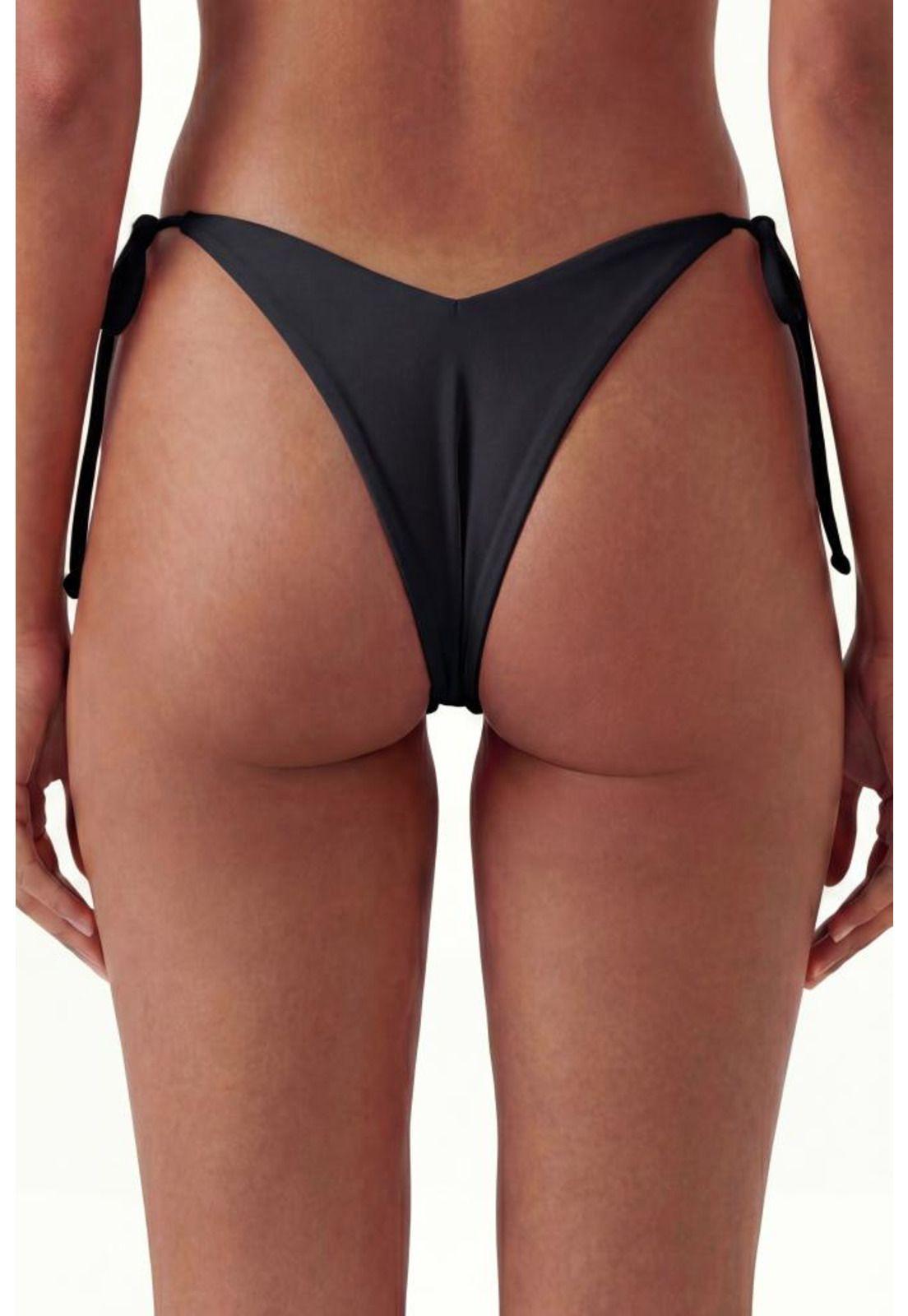 Bikini colales con amarras negro-1