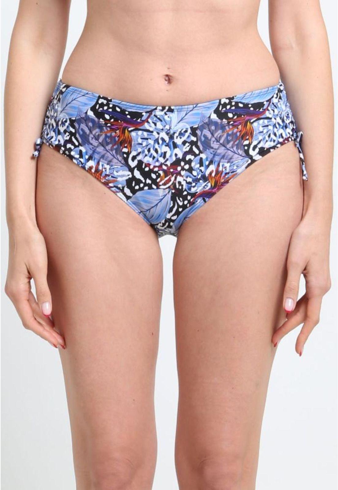 Bikini calzón ajustable caderas estampado azul-0